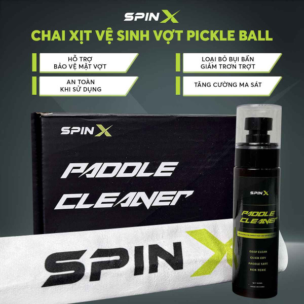 Chai Vệ Sinh Vợt Pickleball SPINX Chính Hãng - Dạng Xịt - Dễ Sử Dụng, Giữ Sạch Bề Mặt Vợt, Tăng Tuổi Thọ - Tiên Lợi
