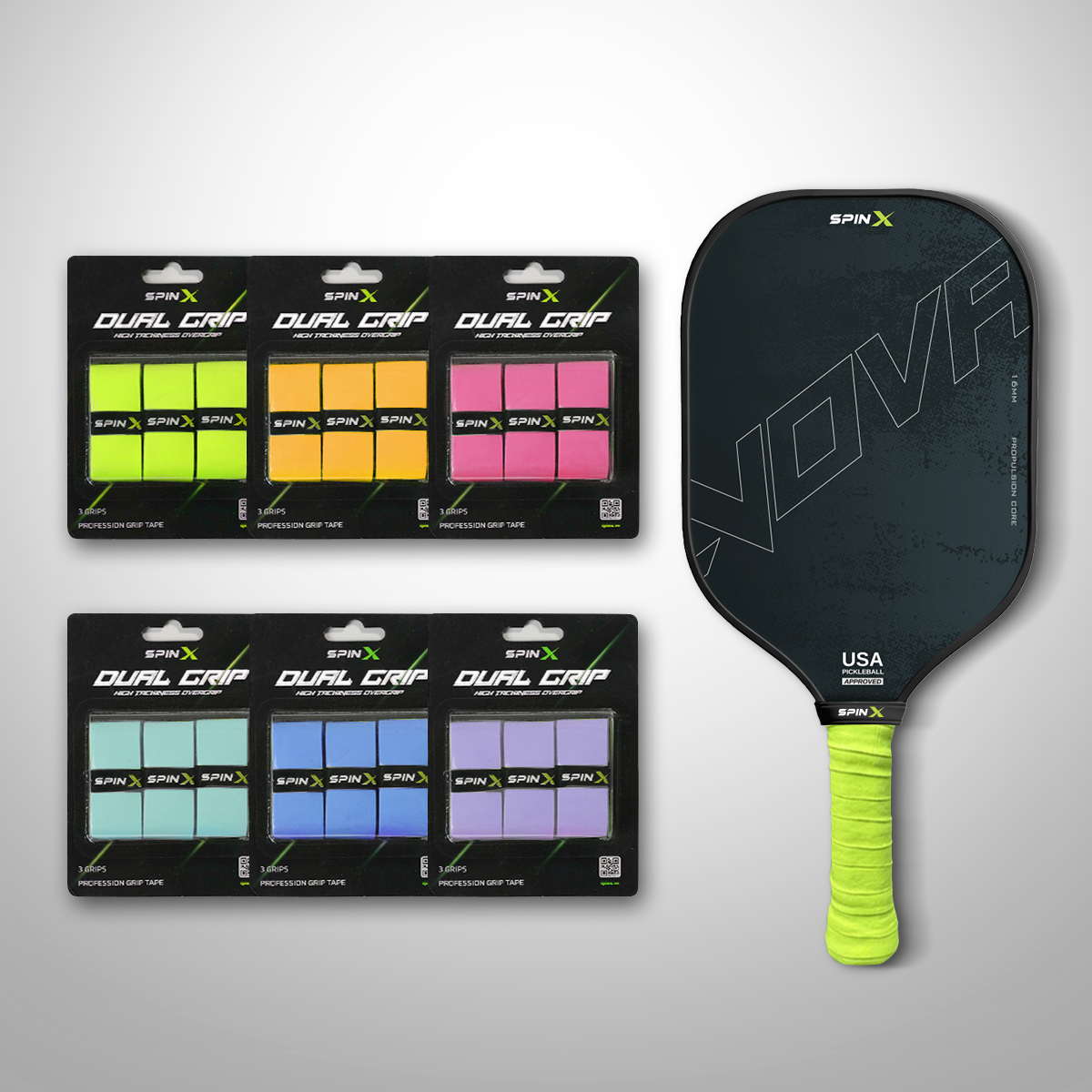 Quấn Cán Vợt Pickleball SpinX Dual Grip