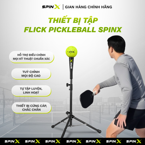 Thiết Bị Tập Flick Pickleball SpinX Chính Hãng – Công Cụ Luyện Phản Xạ & Kiểm Soát Bóng Toàn Diện - Bền Bỉ - Chắc Chắn