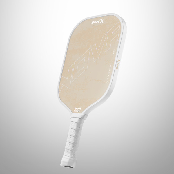 Vợt Pickleball SpinX NOVA Chính Hãng - Màu Be - 16mm - Bền Bỉ - Siêu Nhám - Chuẩn Thi Đấu USA - Toàn Diện - Tạo Xoáy Tốt