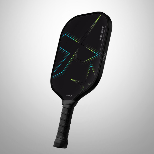 Vợt Pickleball SpinX Boost Đen 16mm Elongate Chính Hãng – Chắc Tay Trong Kiểm Soát, Tự Tin Khi Tấn Công
